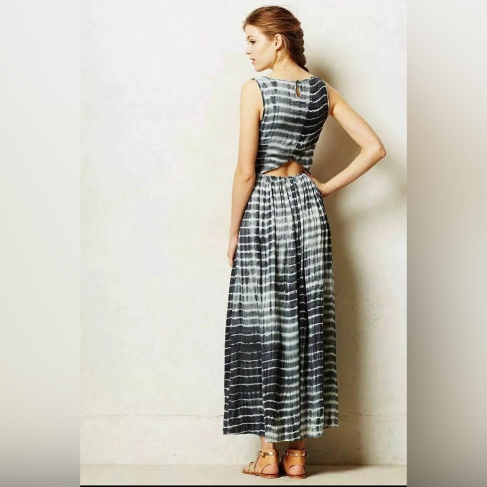 NEUW x Anthropologie Shibori Tie Dye Maxi Dress